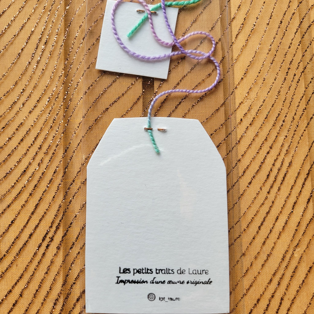 Ensemble de marque-pages "sachets de thé"