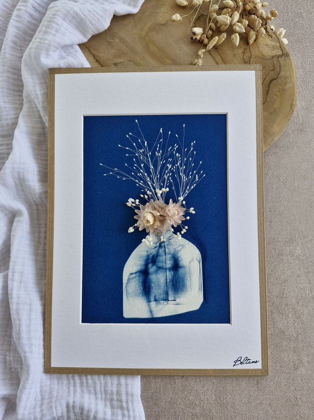 Cyanotype - Éclat de verre #7