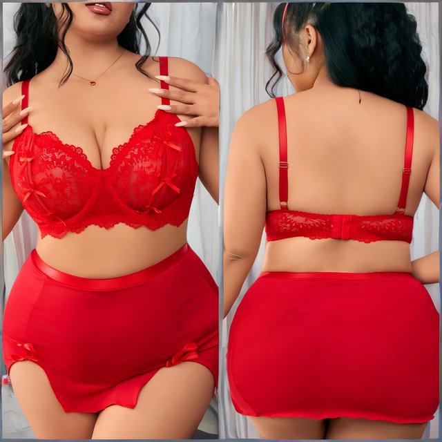 Lingerie Curvy « Rouge séduction »