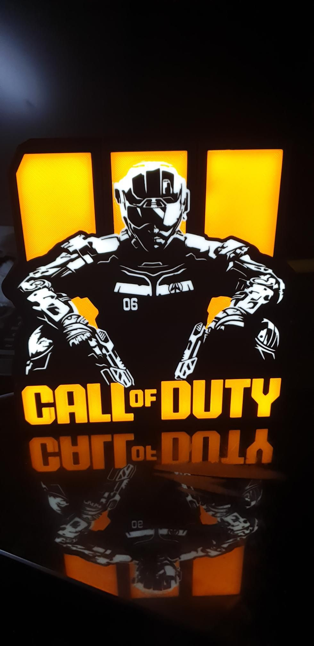 Lampe Call of Dutty orange