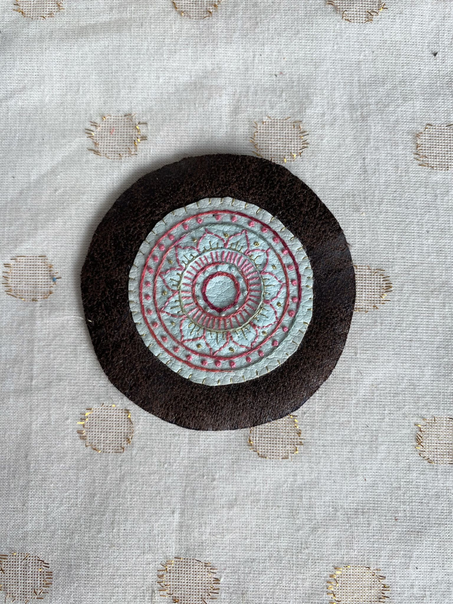 Mini mandala à coudre