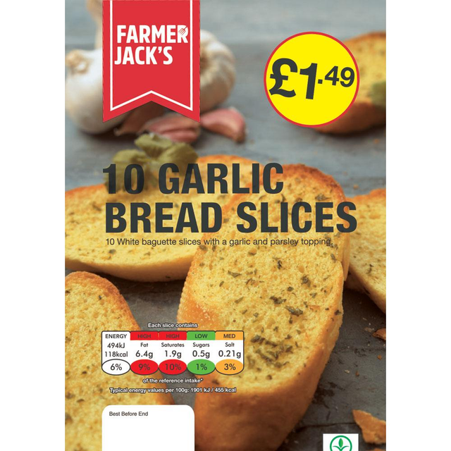 Farmer Jack's 10 Garlic Slices 260g 