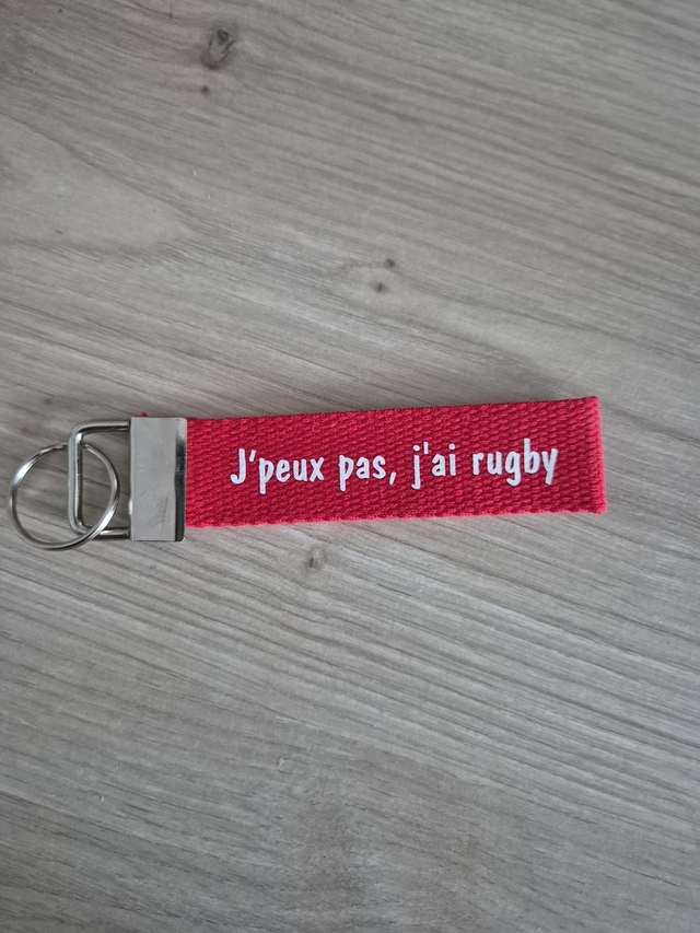 Porte clef J’peux pas, j'ai rugby