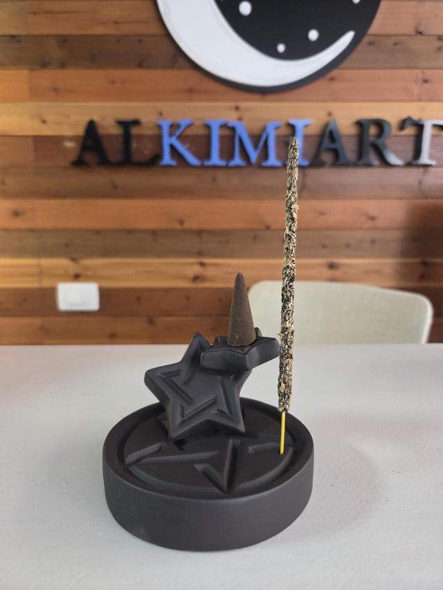 Quemador acero negro