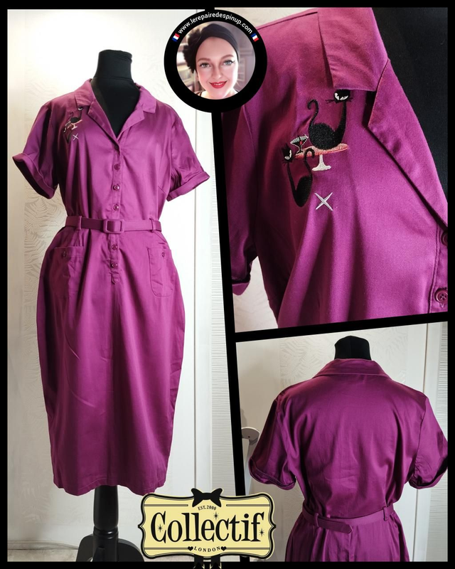 Robe Collectif Caterina Atomic Cat Pencil  T44/46