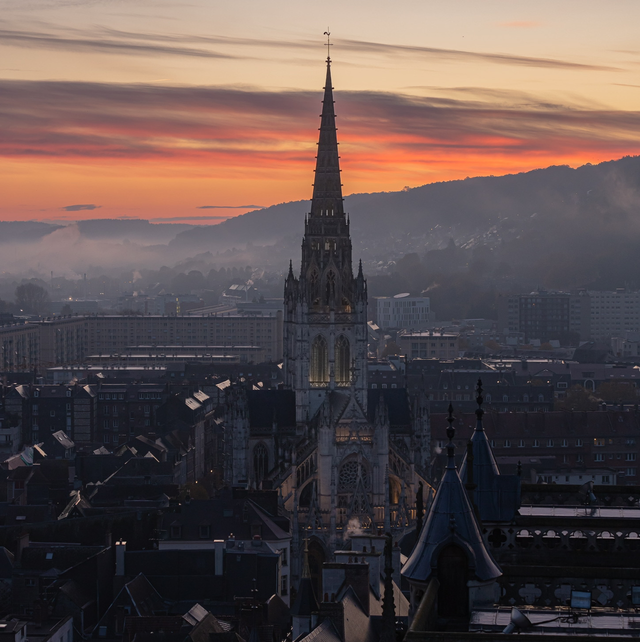 Saint Maclou au lever du jour - Rouen 