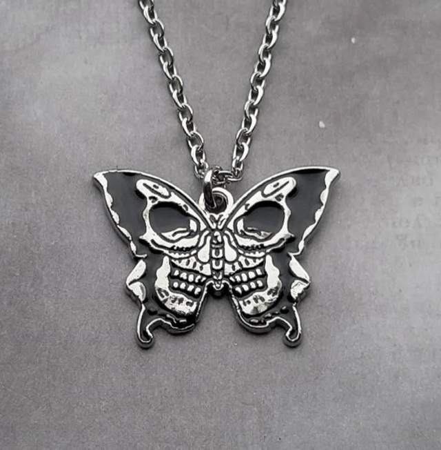 Skull Moth Necklace 