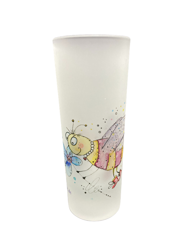 Schnapsglas satiniert "Biene"