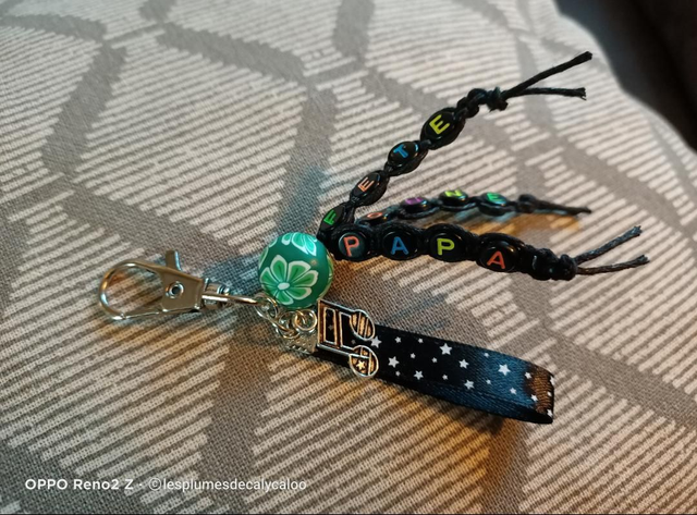 Porte clef bonne fête papa 