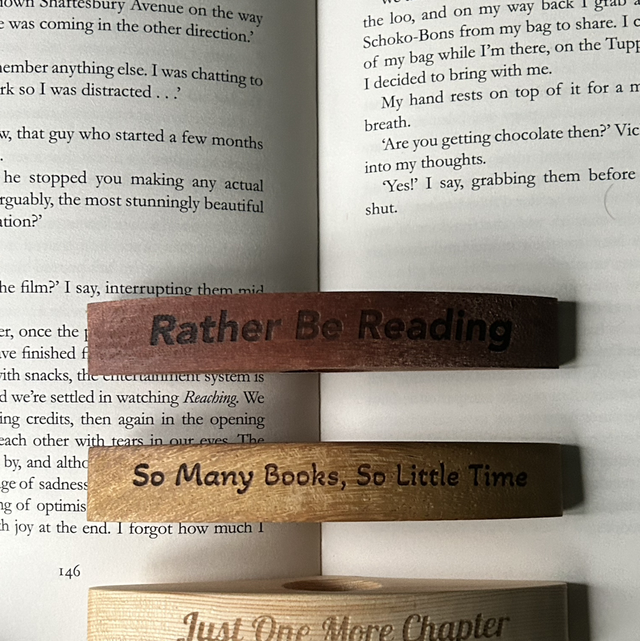Wooden Book Thumb Page Holders – Optional Personalisation