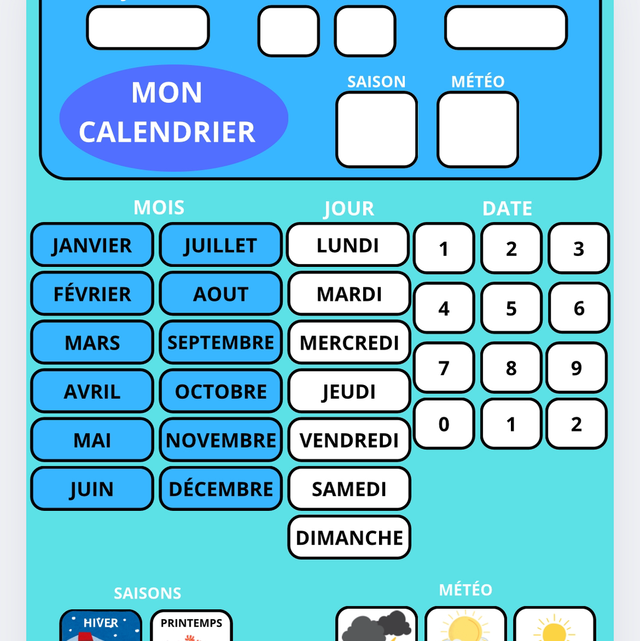 Calendrier A4 