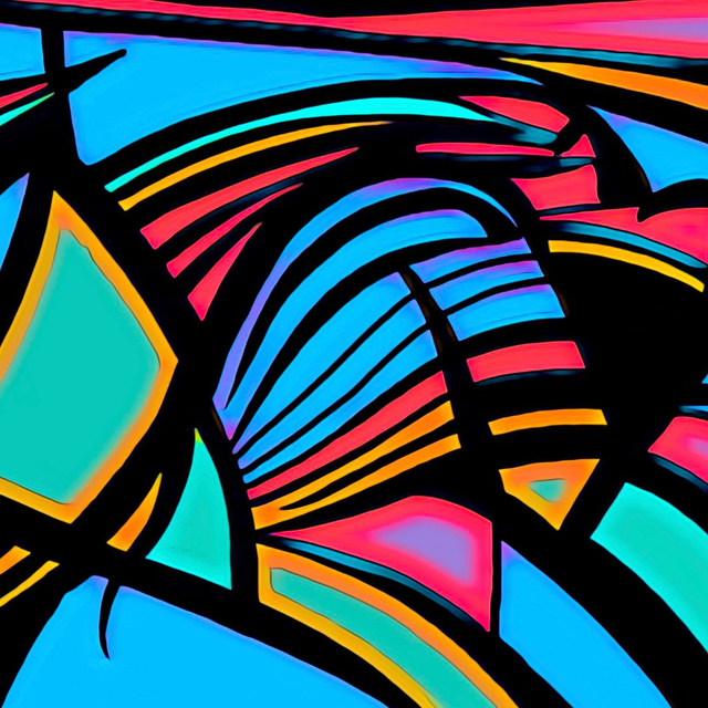 Abstract Colourful Contemporary Wall Art, Framed Canvas Unique Art, Statement Art,