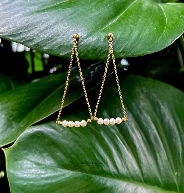 Boucles d'oreilles - Perles nacrées