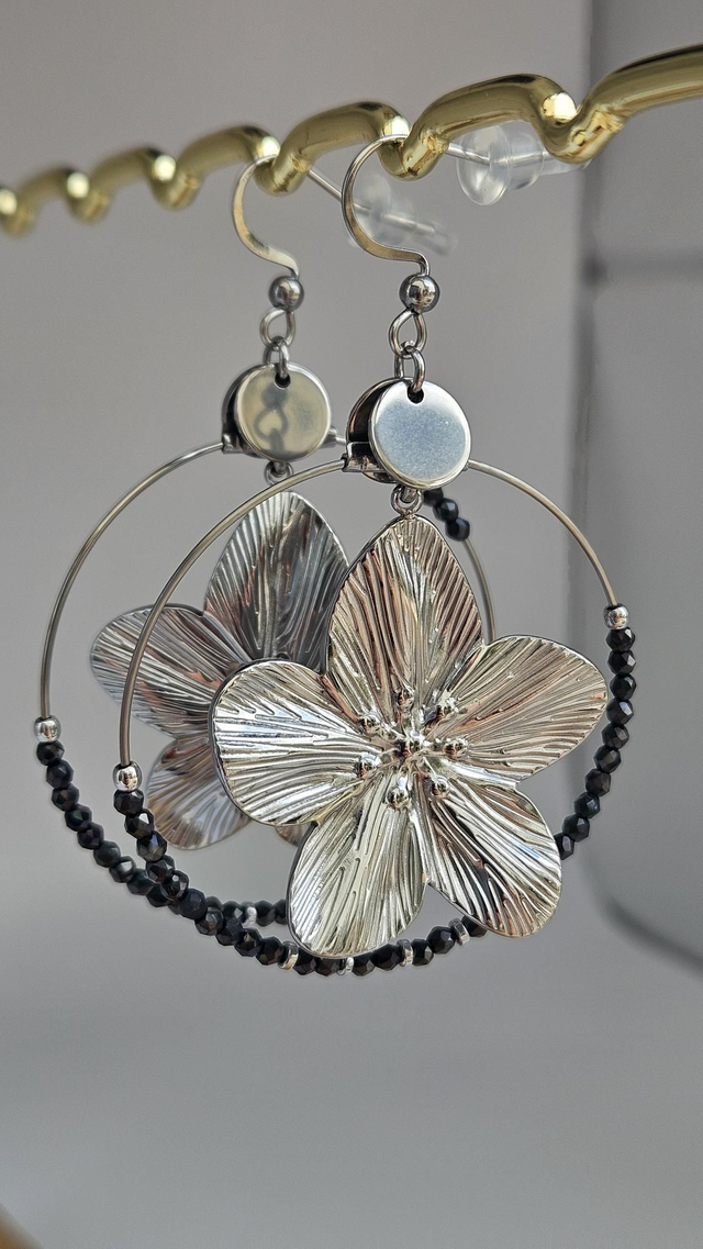 Boucles d'oreilles fleurs 