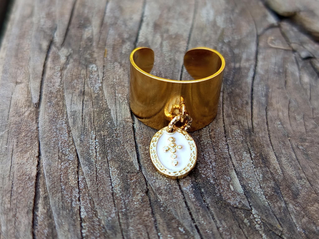 Bague manchette réglable "Aantar Jyoti" – Lumière intérieure