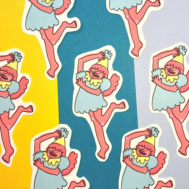 Dizzy Dancer Sticker - Matte