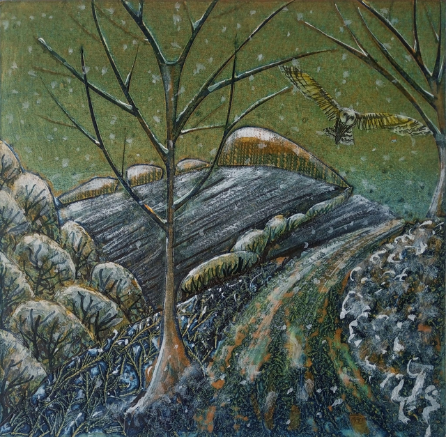 Christmas Card pack of 5 Winter Walk Clatworthy