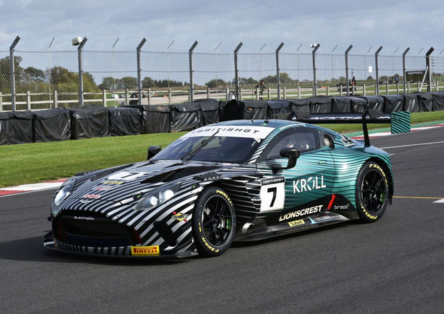 ICA4550  #7 Aston Martin Vantage AMR GT3 Evo Blackthorn British GT 2025 Donington Park Photographic Print