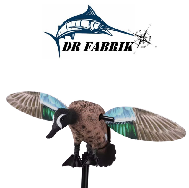 Sarcelle à aile bleu (ailes tournantes à pile)