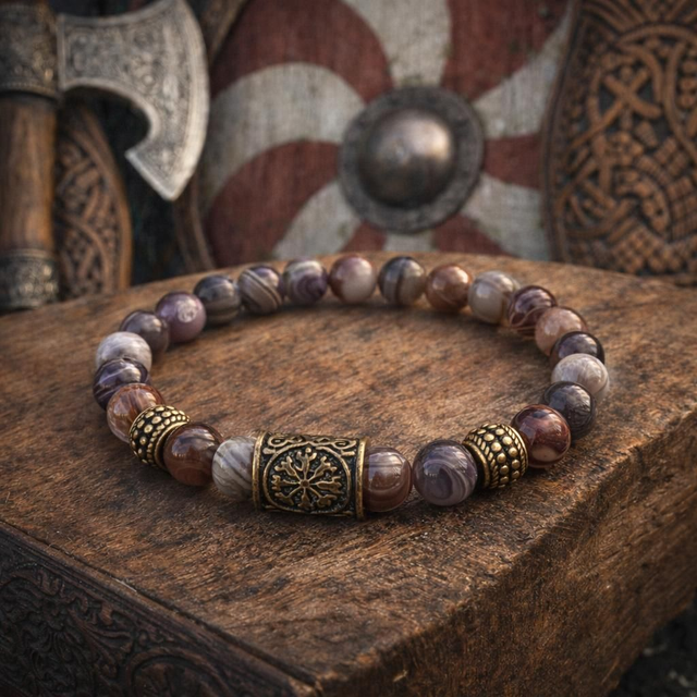 Bracelet Agate Botswana - Purification & Harmonie