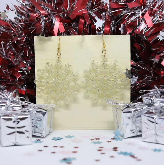 Boucles d&#039;oreilles Flocon 3