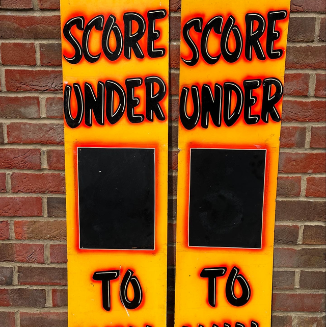A Pair Of Showman’s Funfair Attraction Stall Signs
