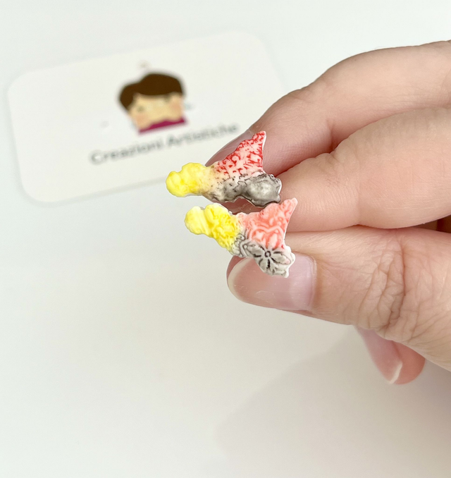 Orecchini Sicilia con Maioliche in rilievo