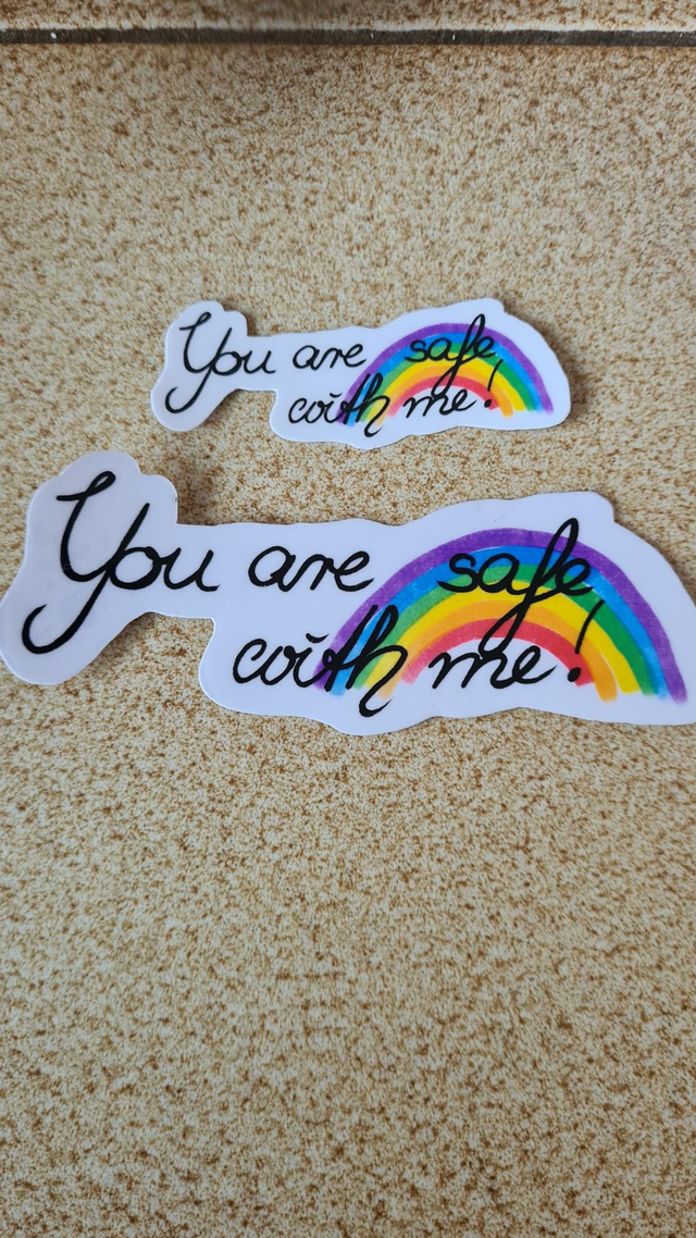 Sticker "You are safe with me" 