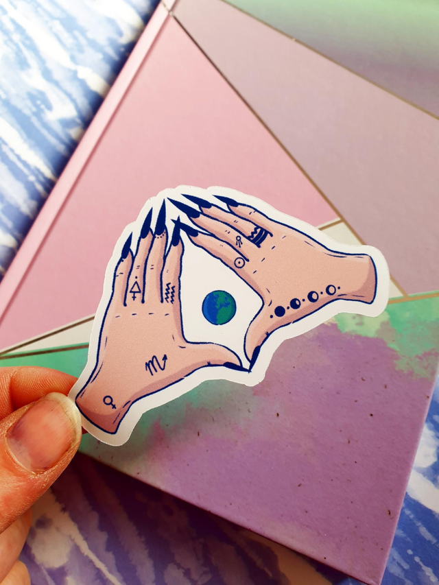 World In Your Hands Single Sticker