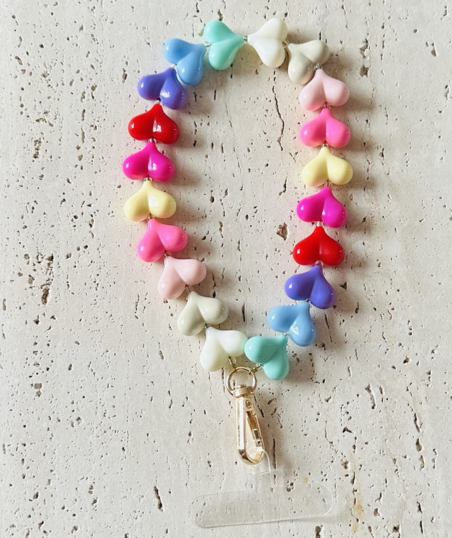 Hartjes Telefoonkoort regenboog 