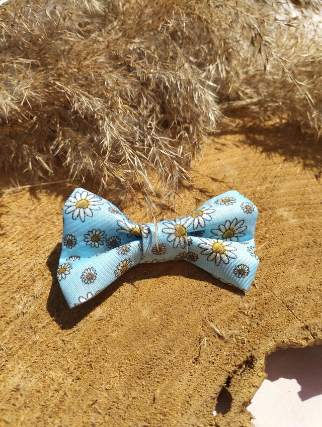 Barrette nœud - marguerite 