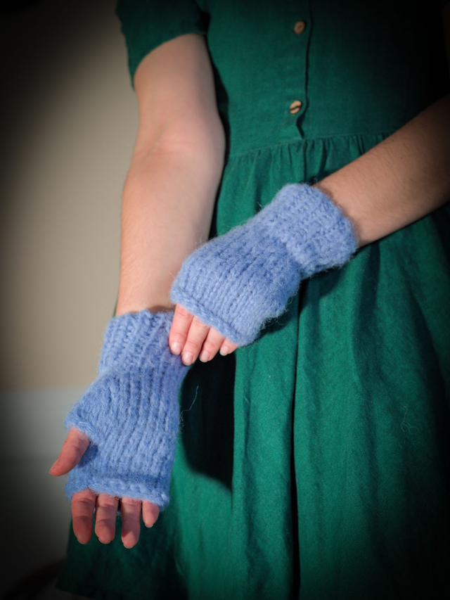 EN STOCK plusieurs couleurs Mitaines alpaga et soie