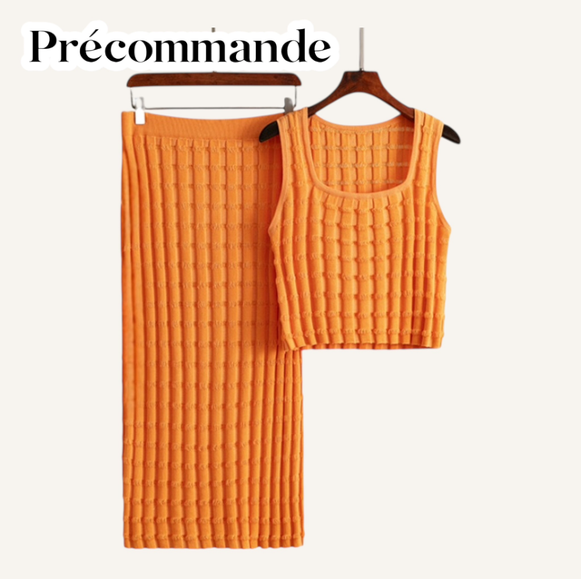 Ensemble femme FËMINA | Orange PRÉCOMMANDE 