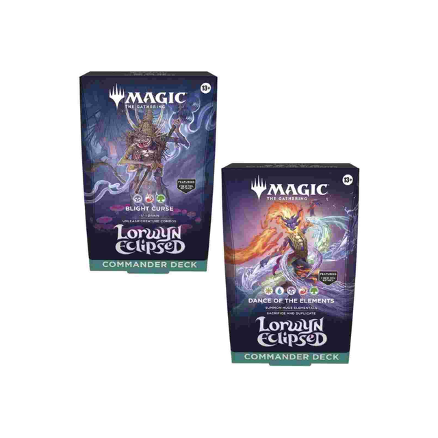 Lorwyn Eclipsed 2 Commander Deck Set "Blight Curse" + "Dance of the Elements" English - Magic 