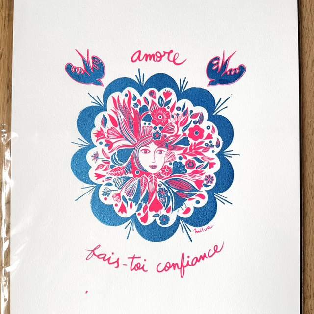 Sérigraphie A3 2 couleurs 