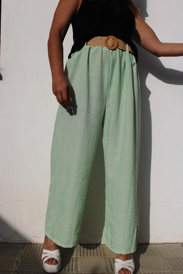 Pantalon Fluido Menta