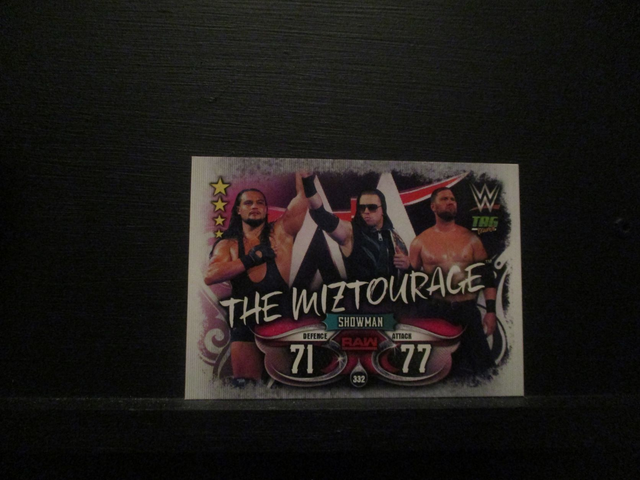 The Miztourage - Tag Teams Slam Attax Live Original Trading Card #332