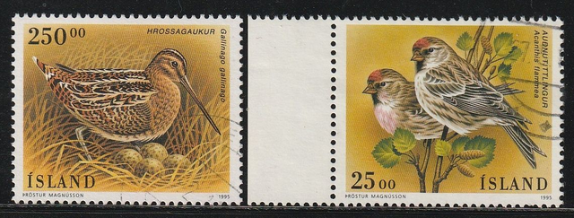 Iceland 1995 Birds set Used
