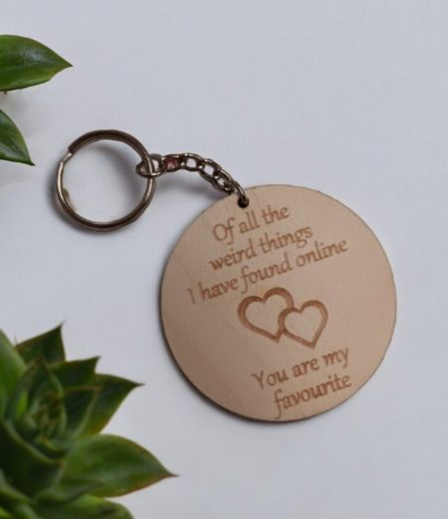 Cute, funny, couple keyring gift