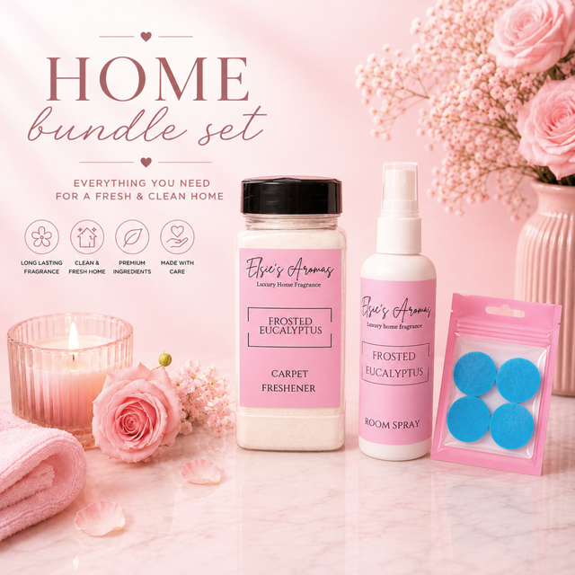HOME FRAGRANCE BUNDLE - CARPET FRESHENER, ROOM SPRAY, HOOVER DISCS