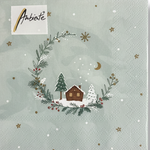 Servilleta pequeña CASA NAVIDAD
