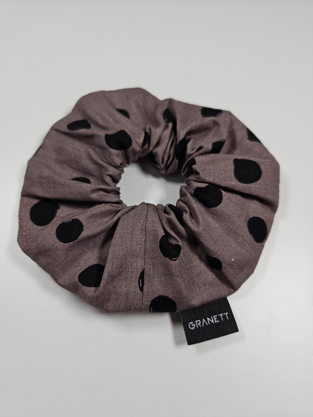 DOTTY mauve scrunchie hajgumi