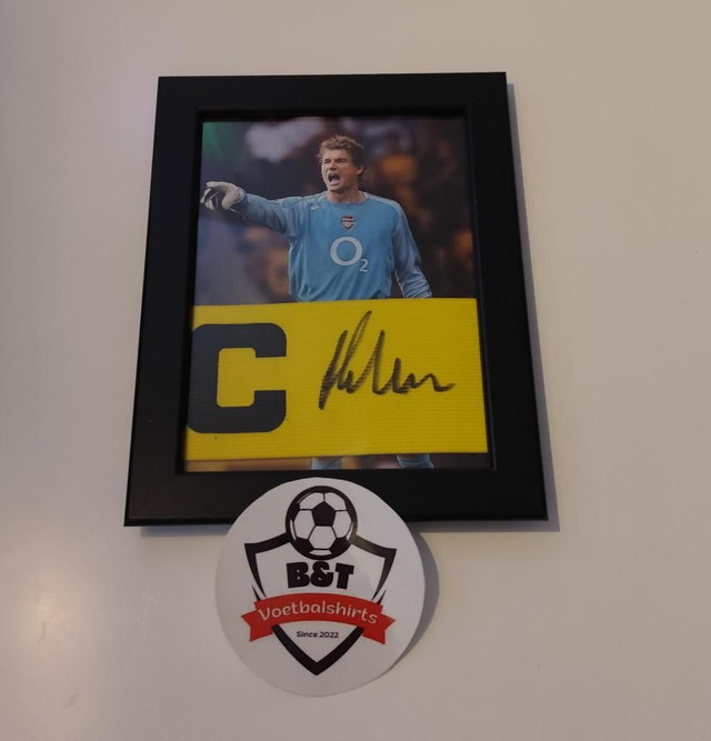 Gesigneerde Jens Lehmann aanvoerdersband Arsenal Legende