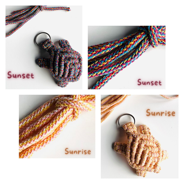 Handmade Macrame Sea Turtle Stand-Alone Style