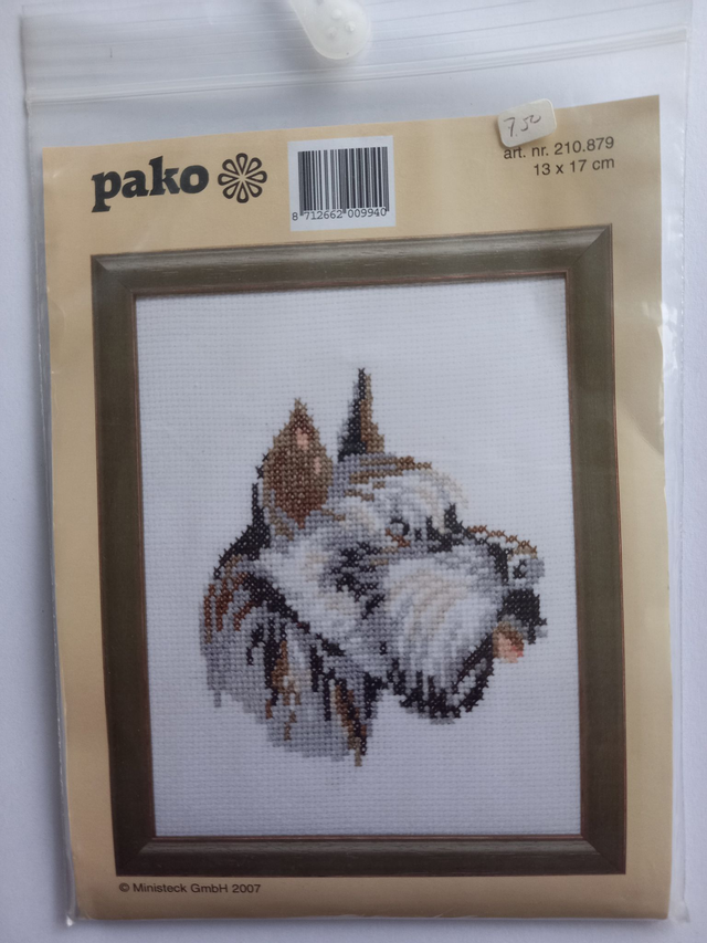 Borduurpakket Schnauzer hond  (210879)