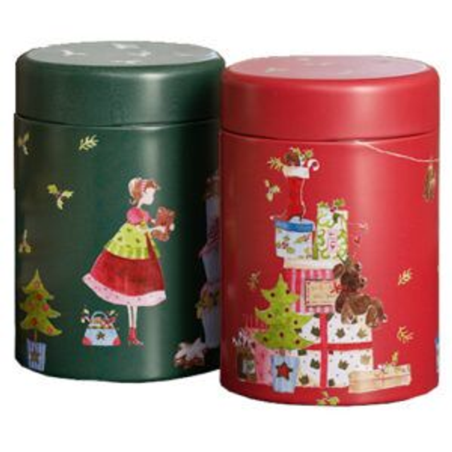 Lata xmas, para 125 gr., Verde *186