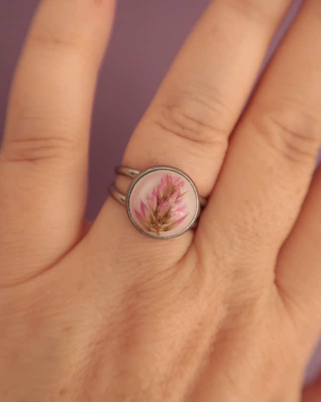 Bague fleurie Célosie | BA039