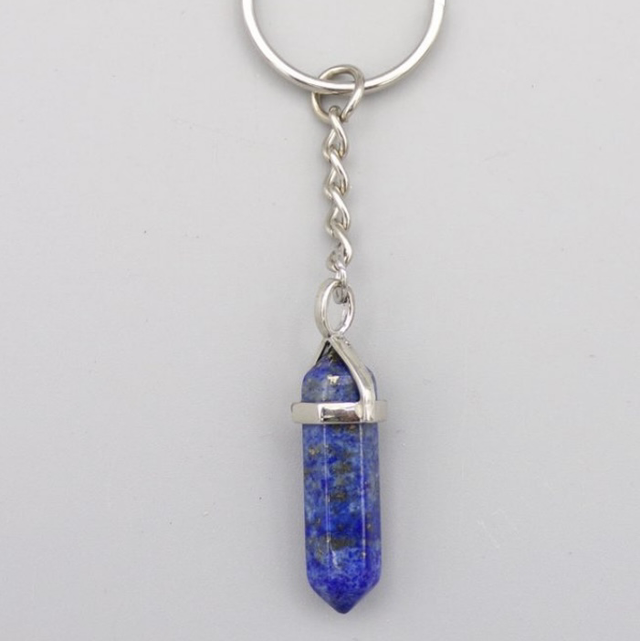 Lapis Lazuli Point Keyring