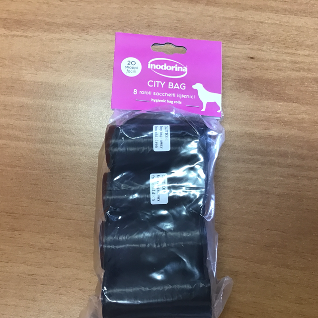 Inodorina City bag 8 rotoli sacchetti igienici 20 strappi facili