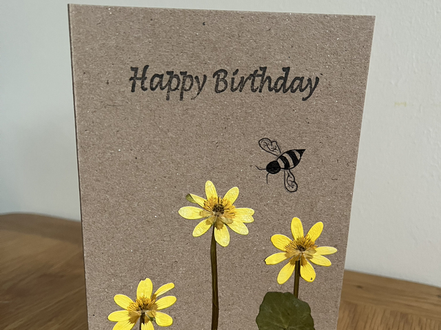 Happy Birthday - Celendine and Bee Card